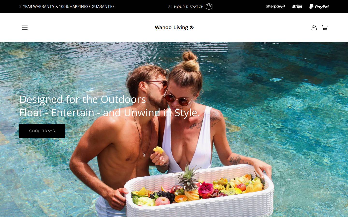 floatingtray.com homepage screenshot