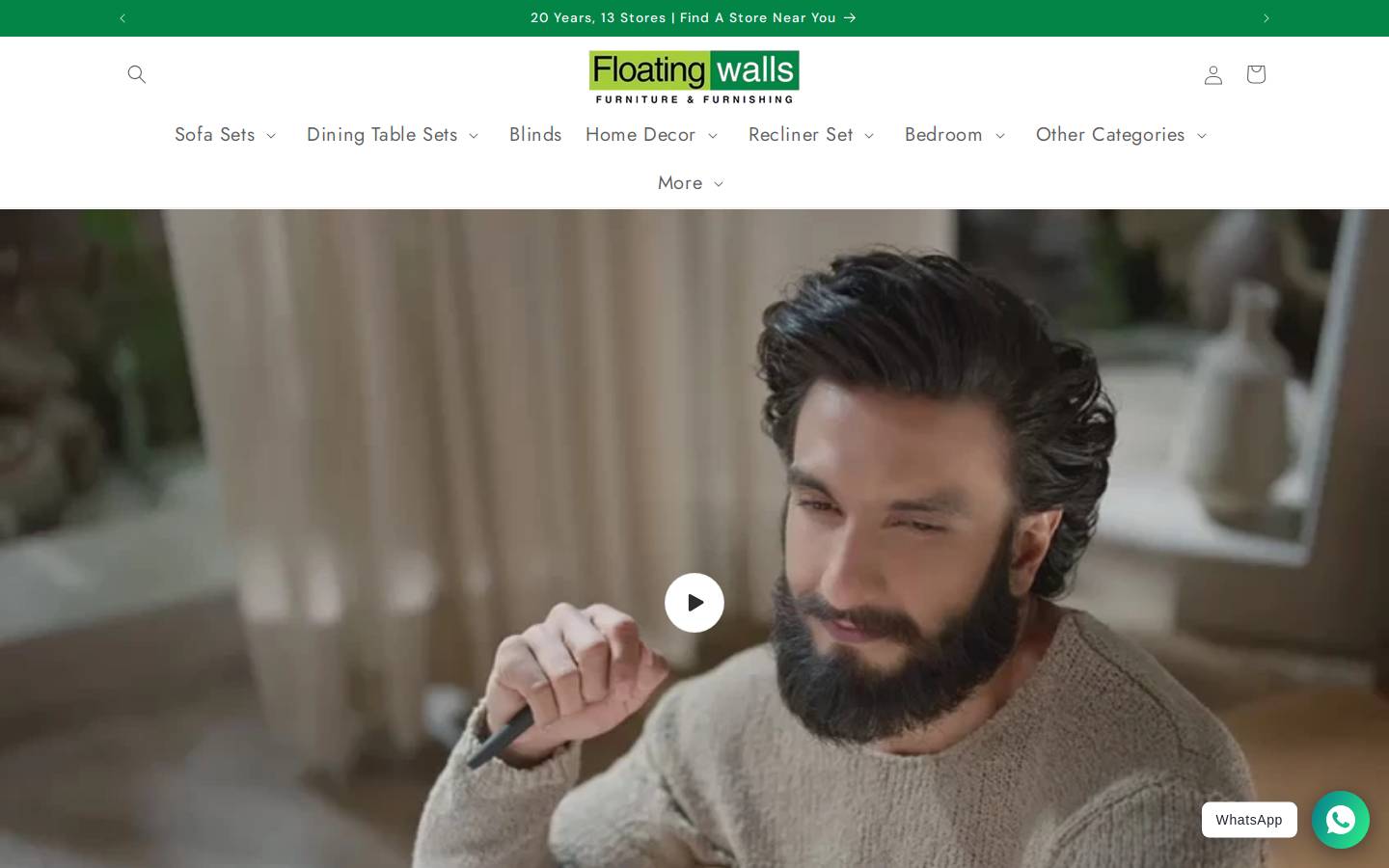 floatingwalls.in homepage screenshot