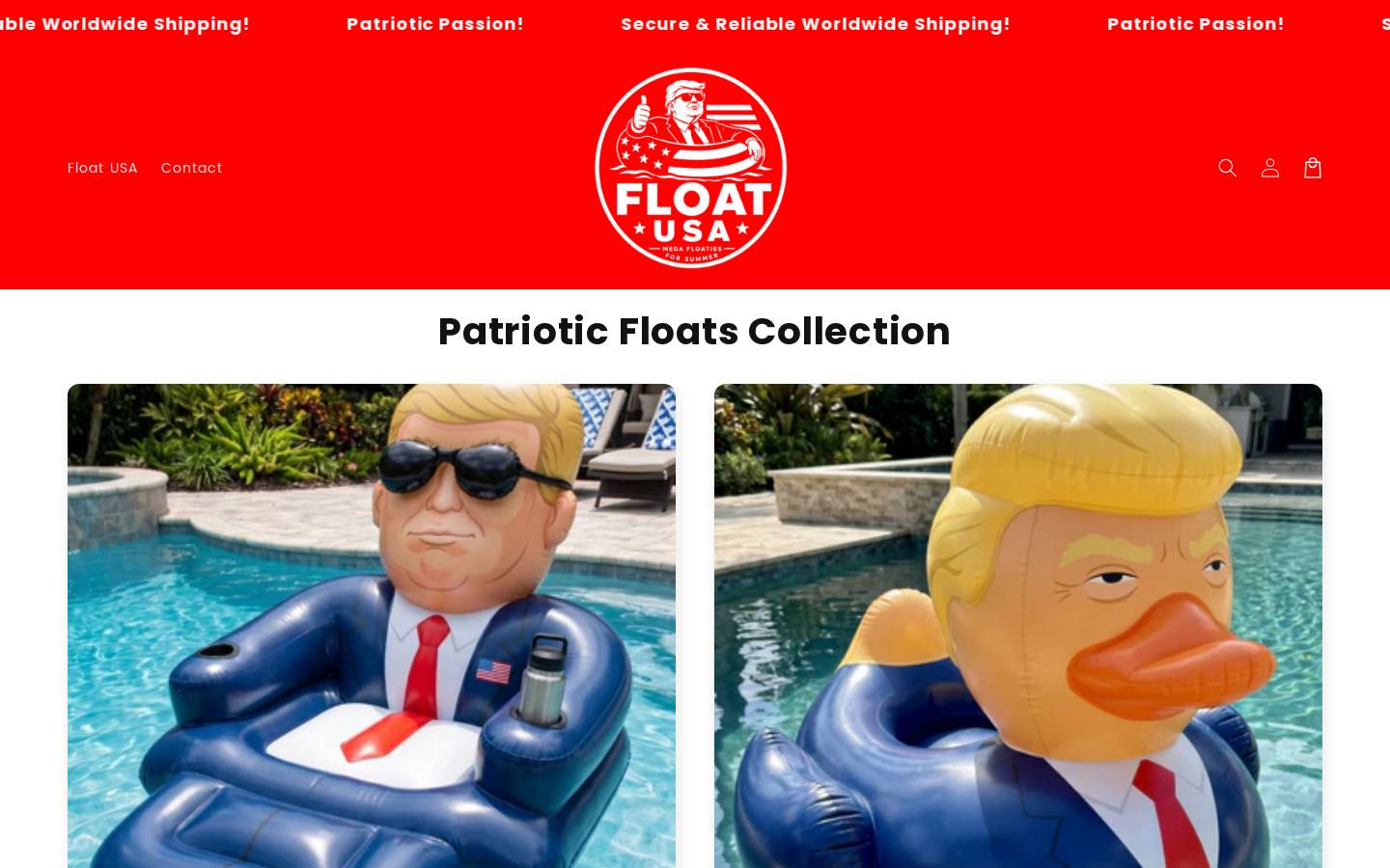 floatusa.shop homepage screenshot