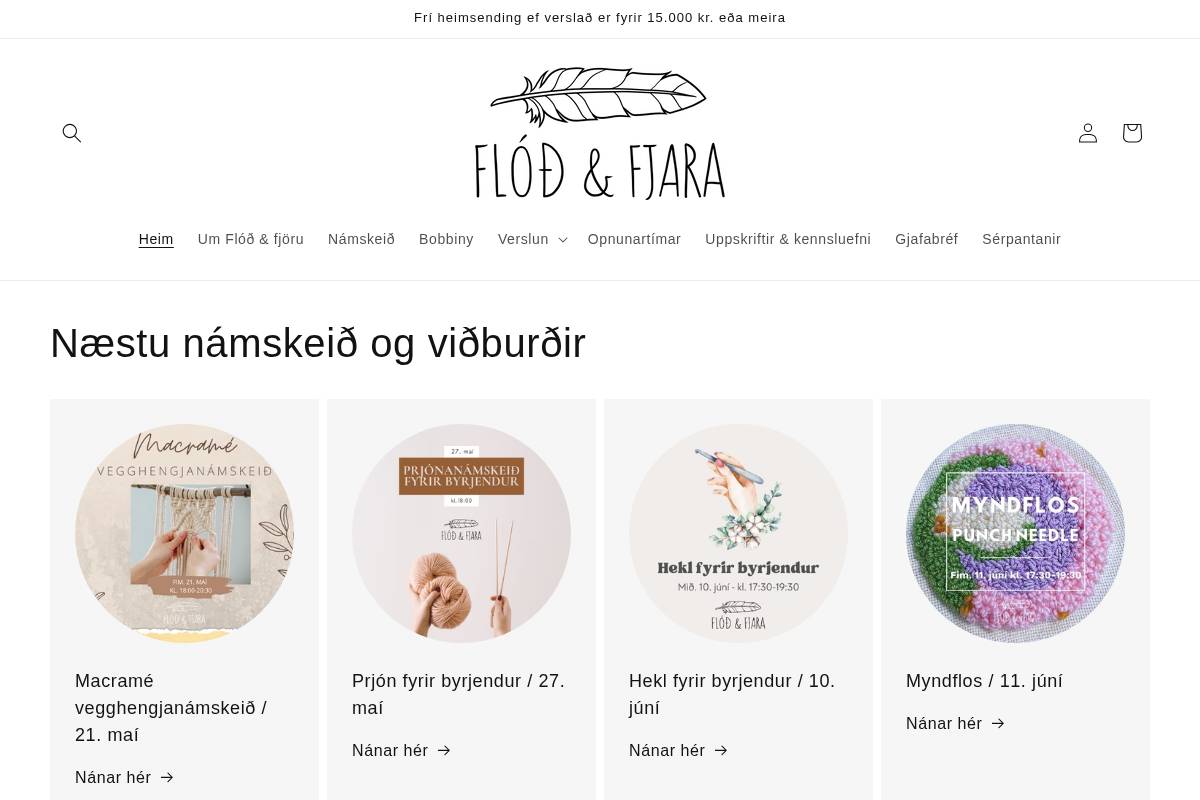 flodogfjara.com homepage screenshot