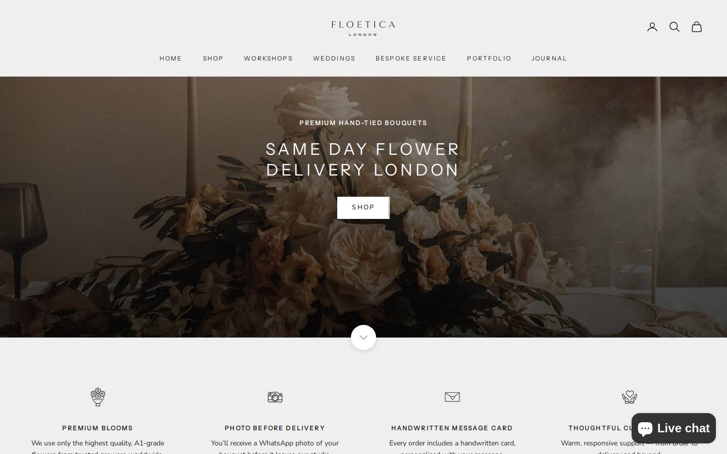 floetica.com homepage screenshot