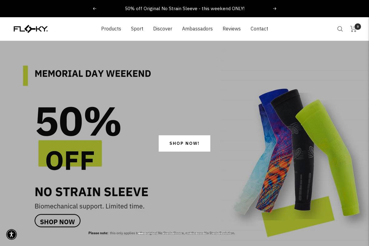 Floky homepage screenshot