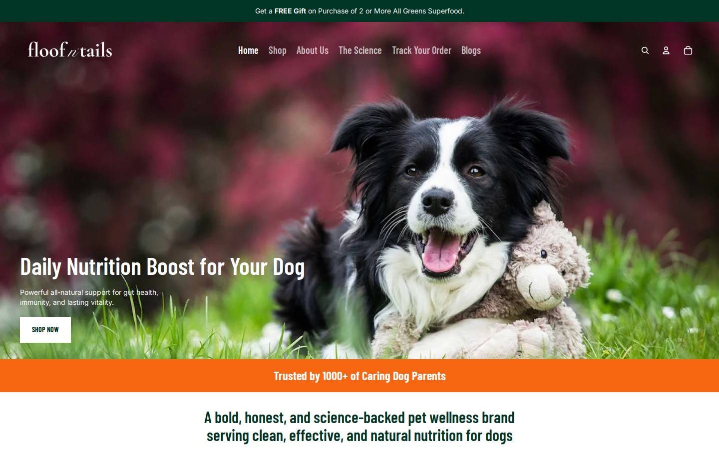floofntails.com homepage screenshot