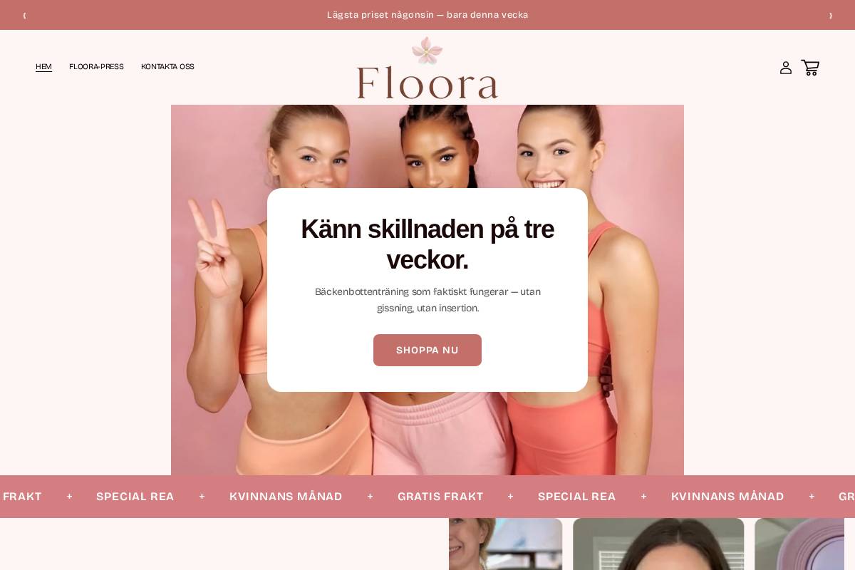 floorapress.se homepage screenshot