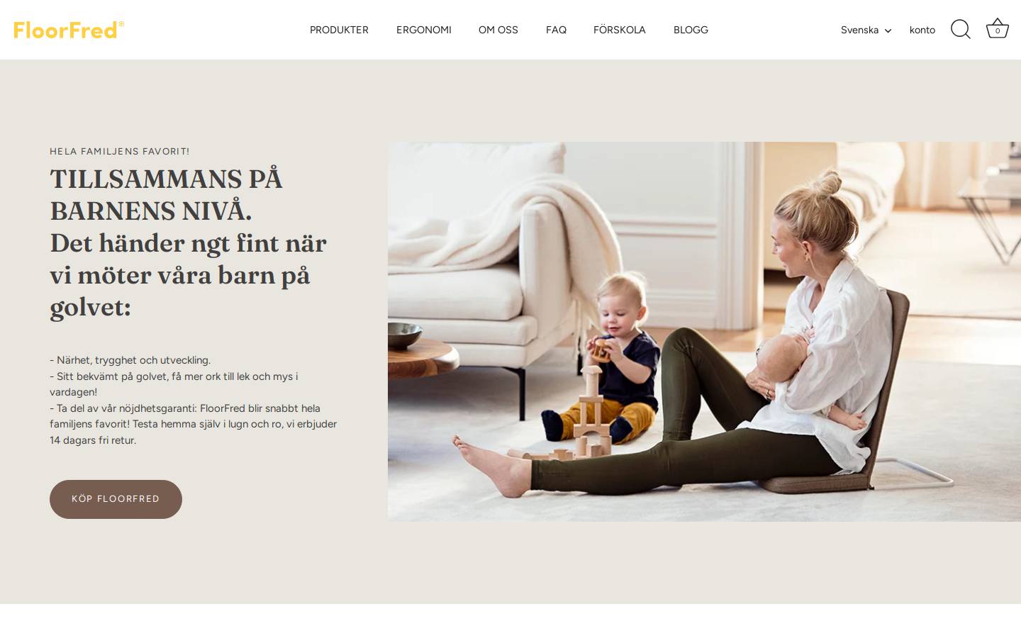 FloorFred homepage screenshot