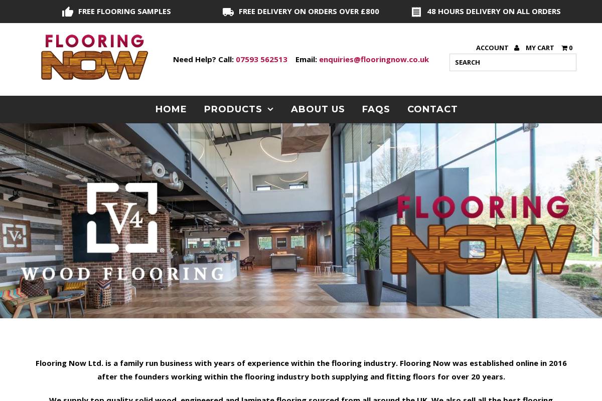 flooringnow.co.uk homepage screenshot