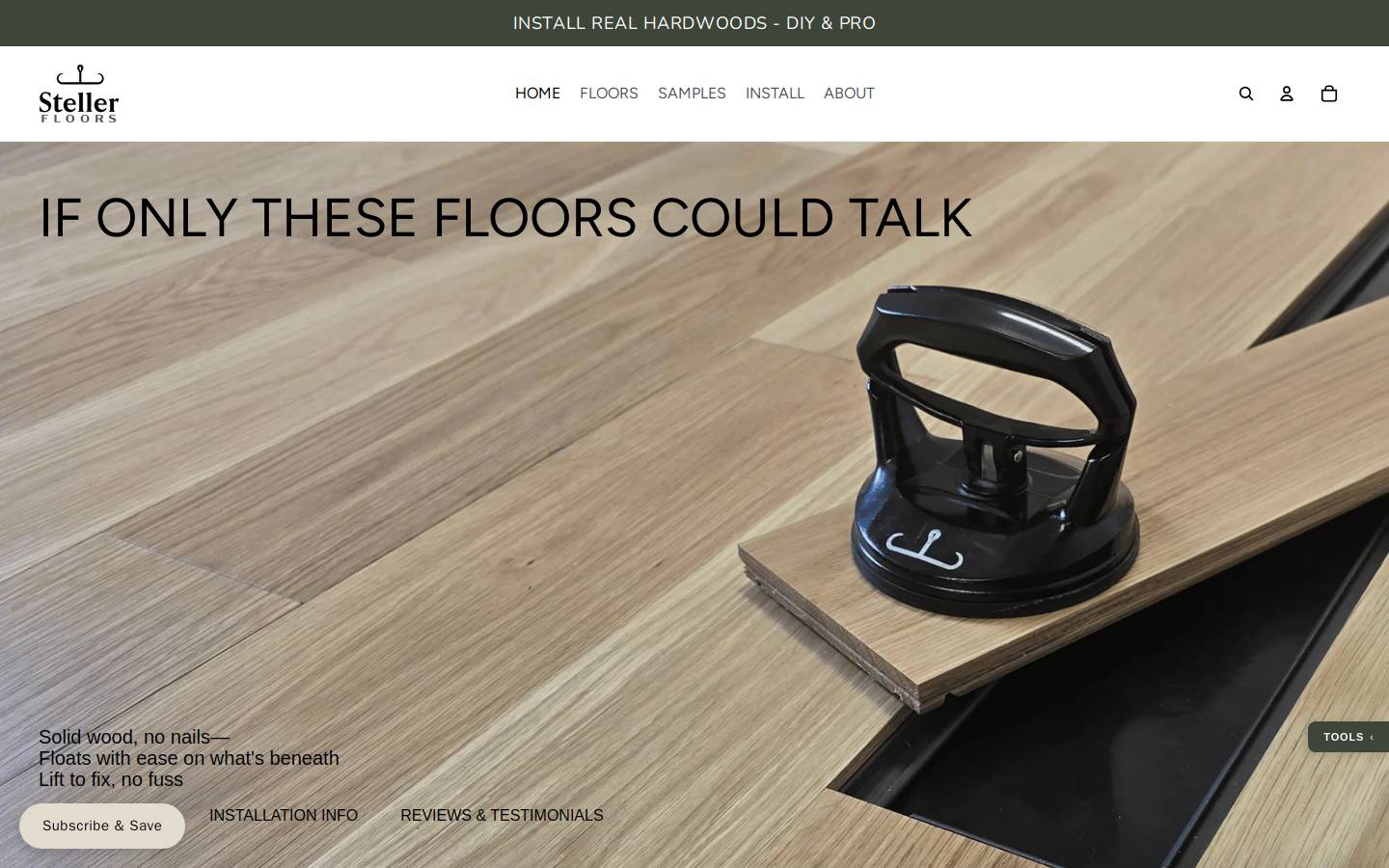 floorsbysteller.com homepage screenshot