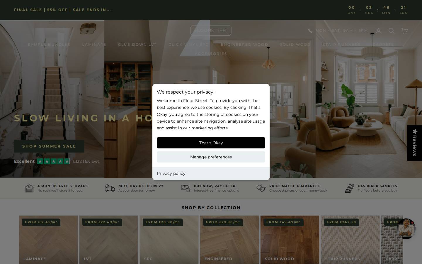 Floor Street homepage screenshot