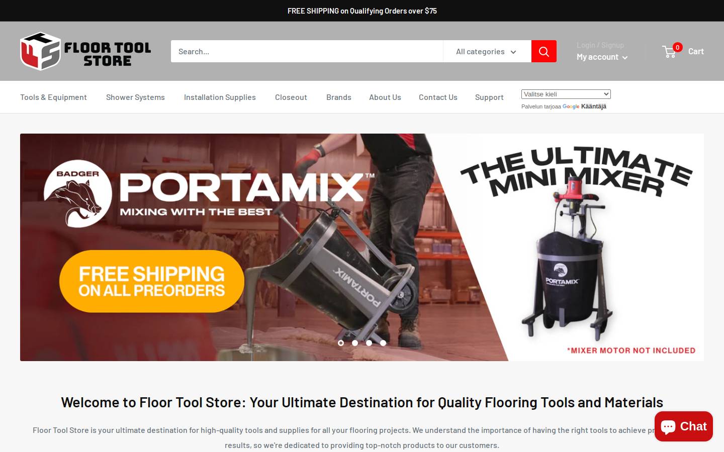 floortoolstore.com homepage screenshot