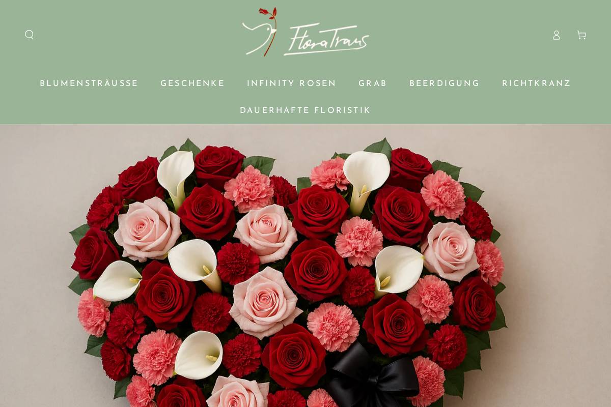 Flora Trans homepage screenshot