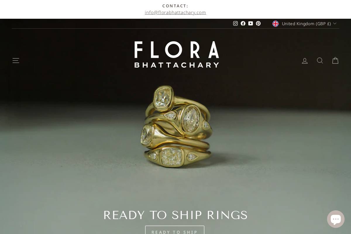 florabhattachary.com homepage screenshot