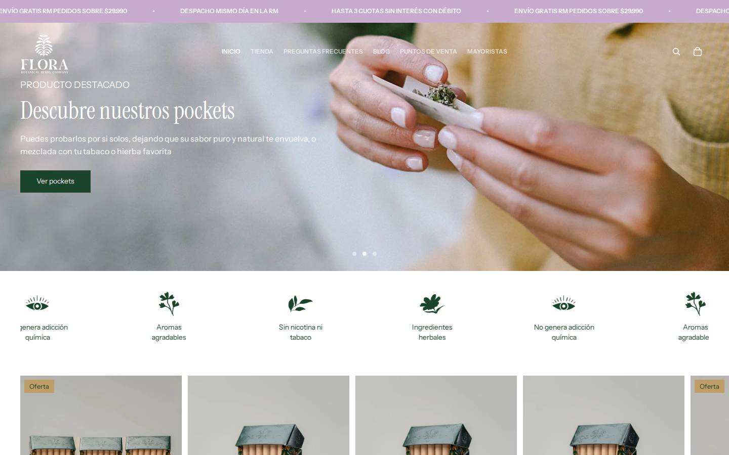 florabhc.cl homepage screenshot