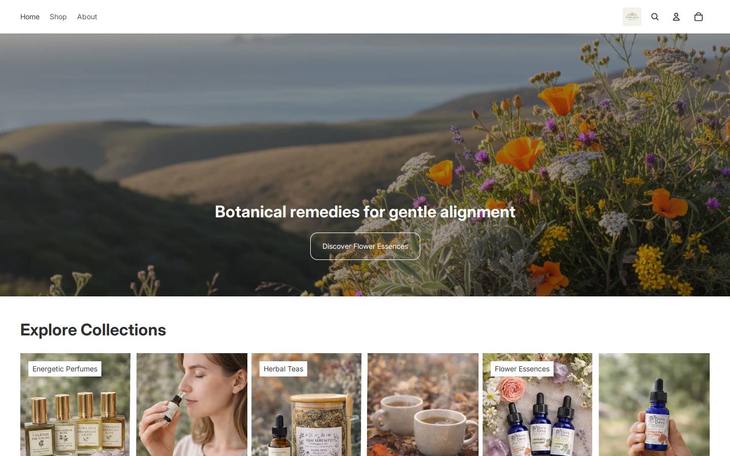 floradeva-apothecary.com homepage screenshot