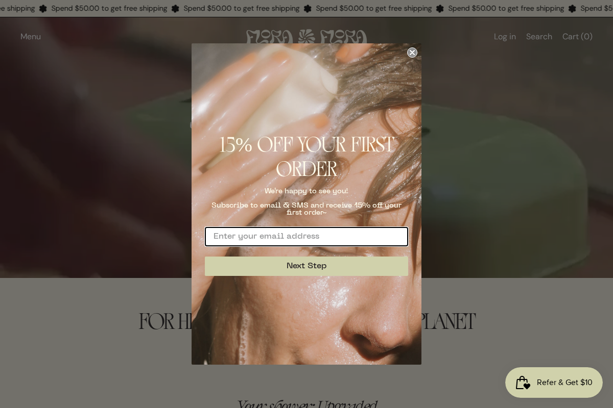 Flora Flora Co homepage screenshot