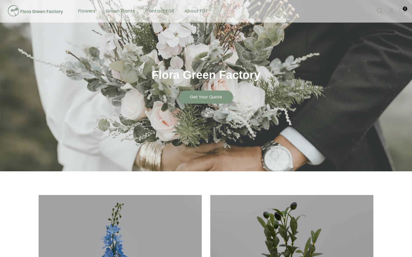floragreenfactory.com homepage screenshot