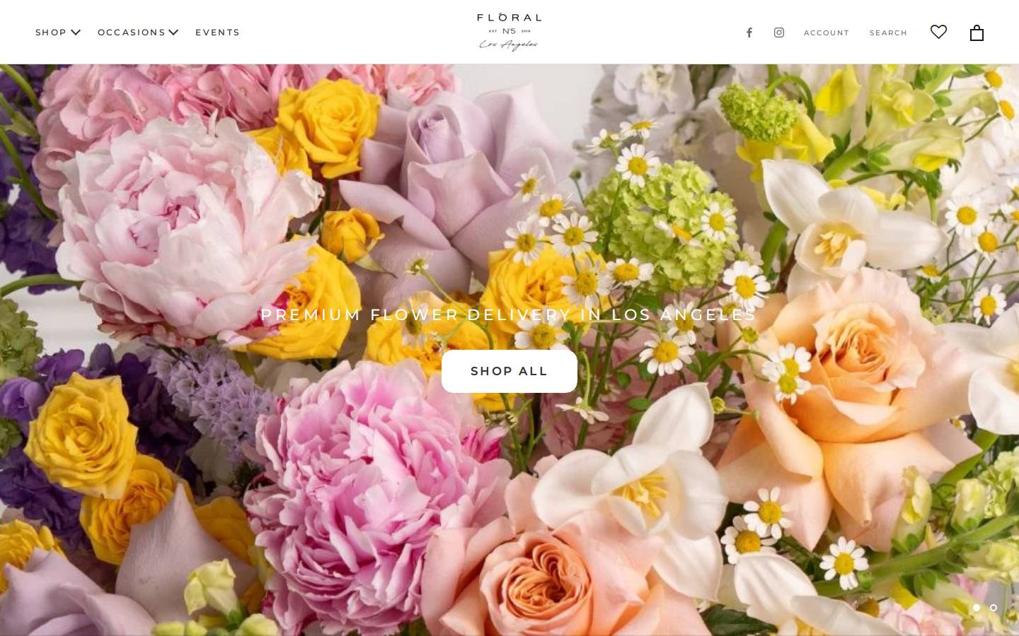 floral5.com homepage screenshot