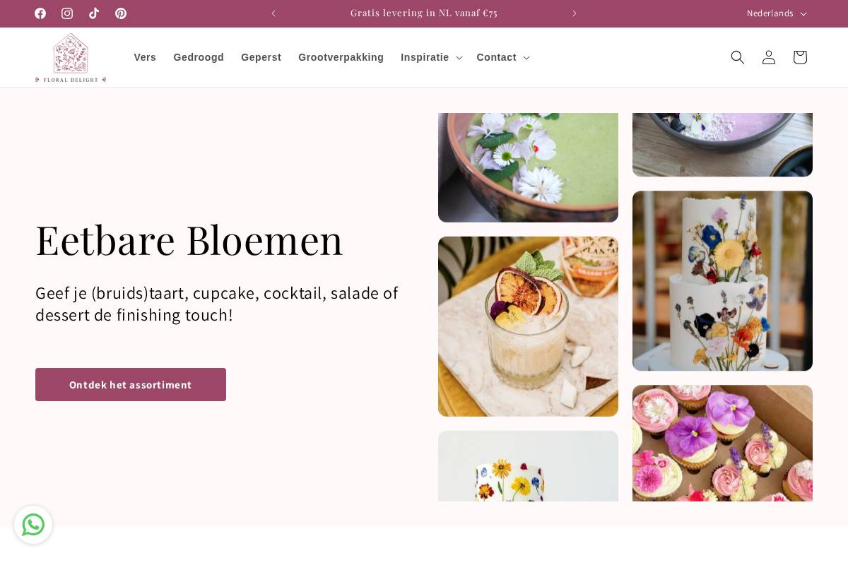 floraldelight.nl homepage screenshot
