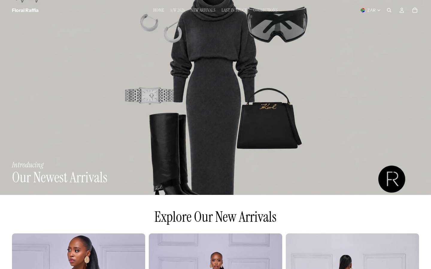 floralraffia.com homepage screenshot