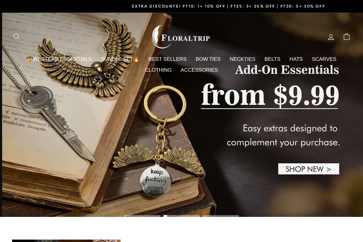 Floraltrip homepage screenshot