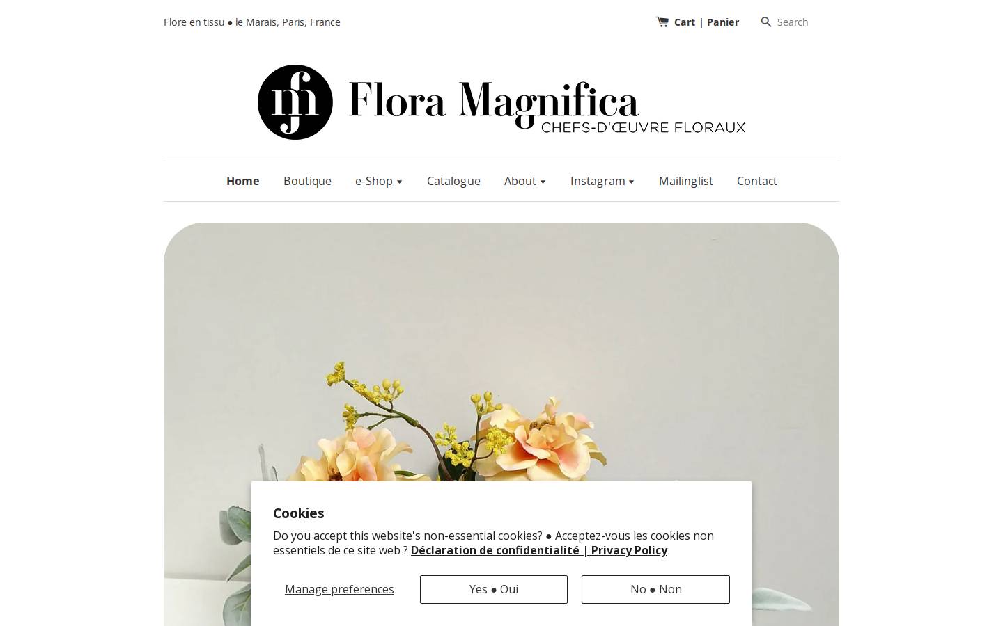 floramagnifica.com homepage screenshot