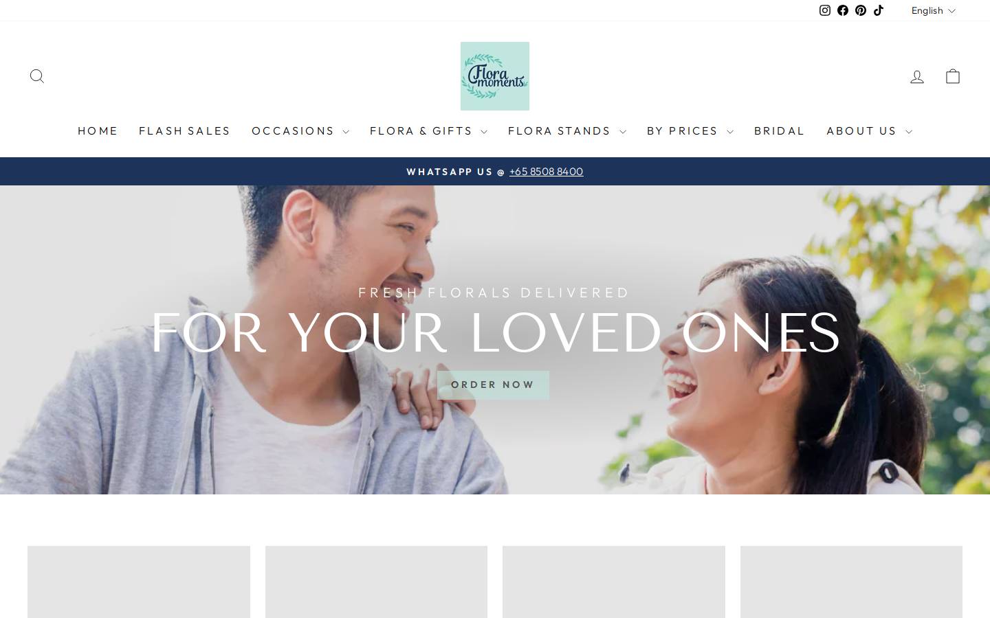floramoments.sg homepage screenshot
