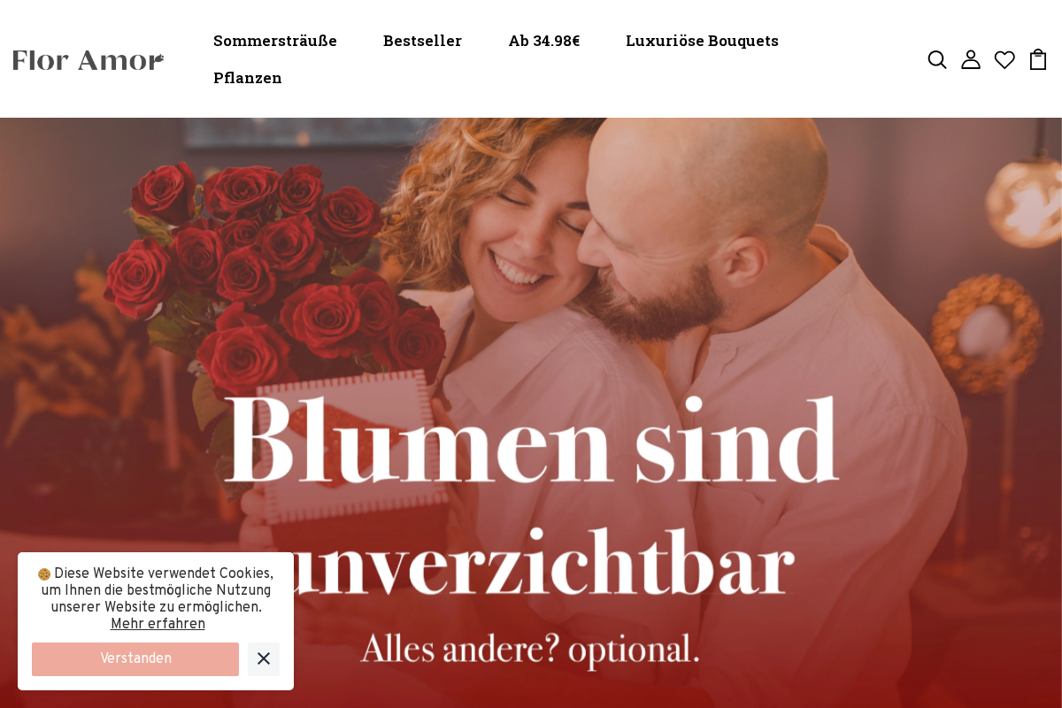 Floramor homepage screenshot