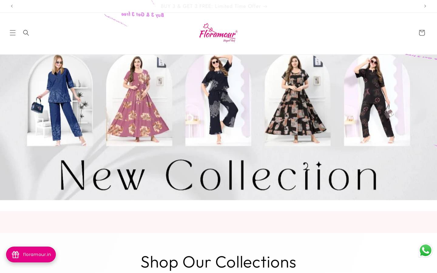 floramour.in homepage screenshot