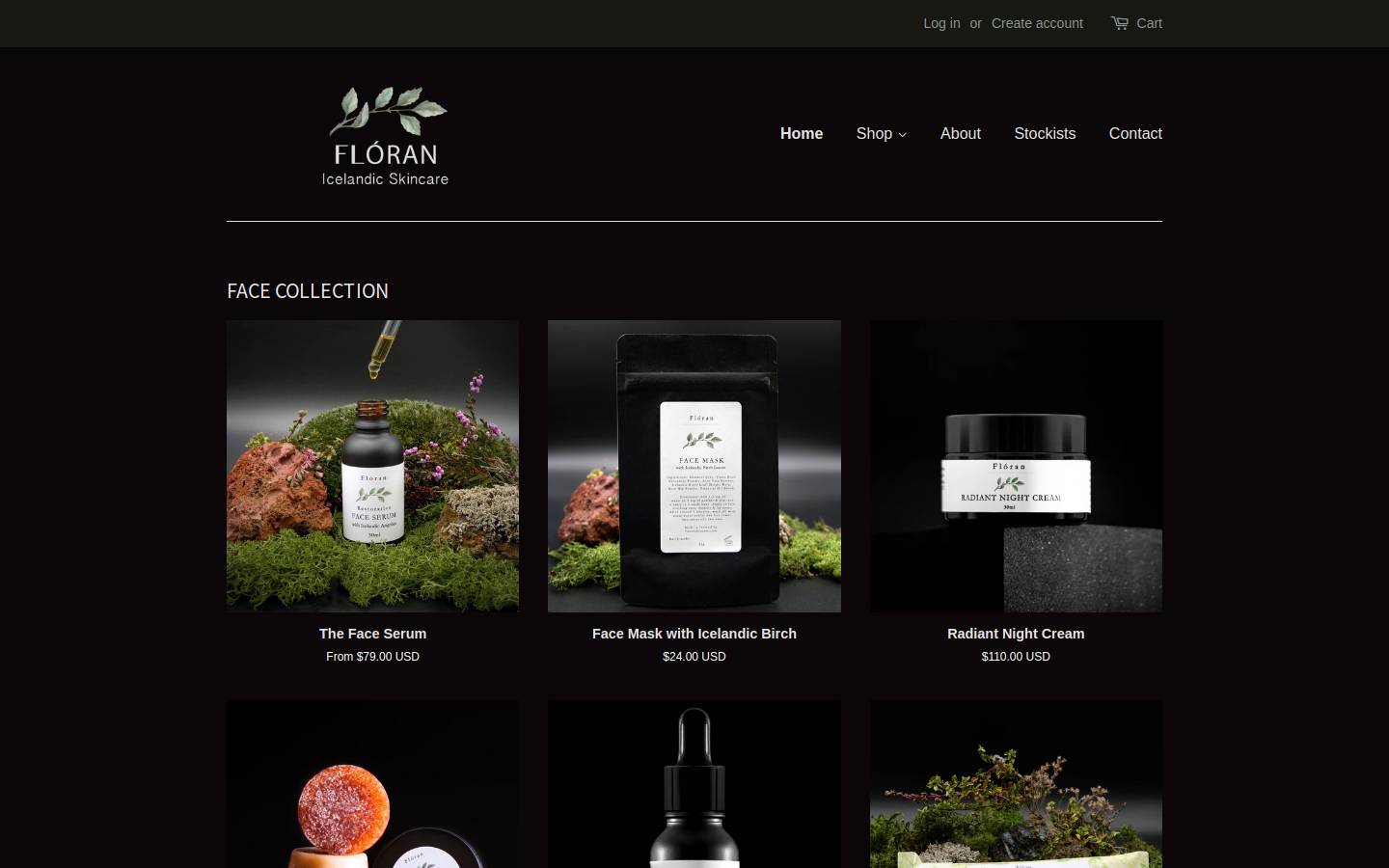 floranskincare.com homepage screenshot