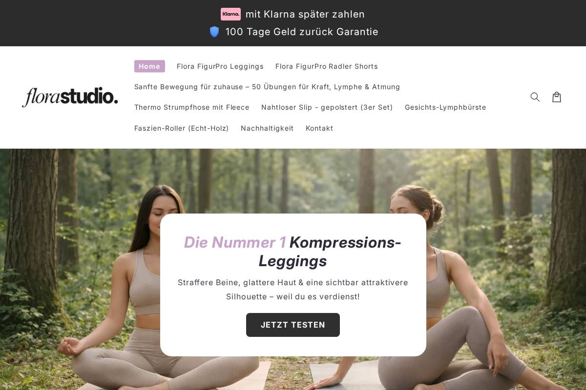 Florasstudio homepage screenshot