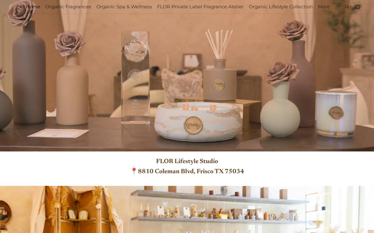 florcandles.com homepage screenshot