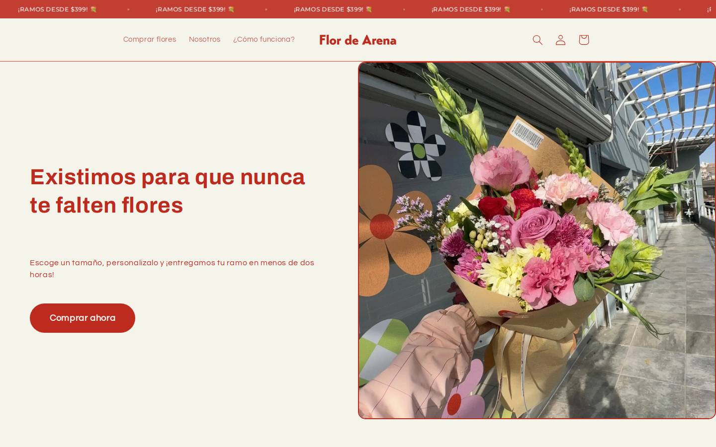 flordearena.com homepage screenshot