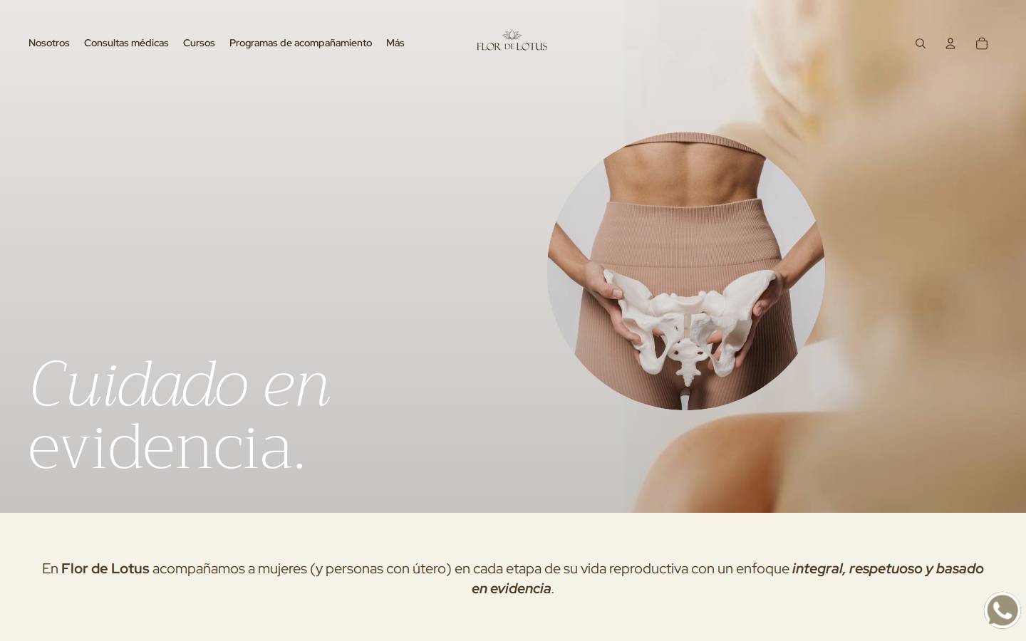flordelotus.cl homepage screenshot
