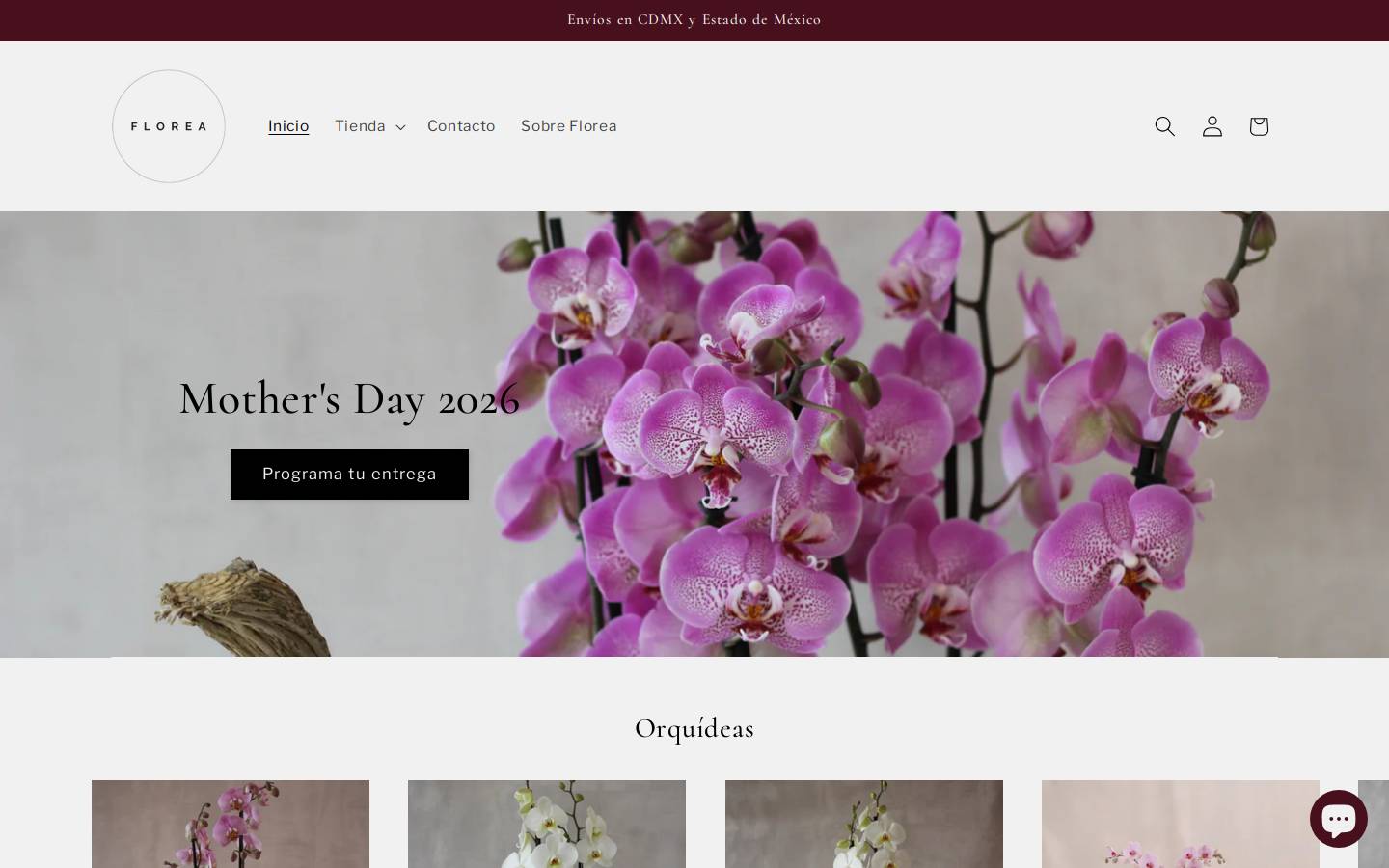 floreaboutique.com homepage screenshot