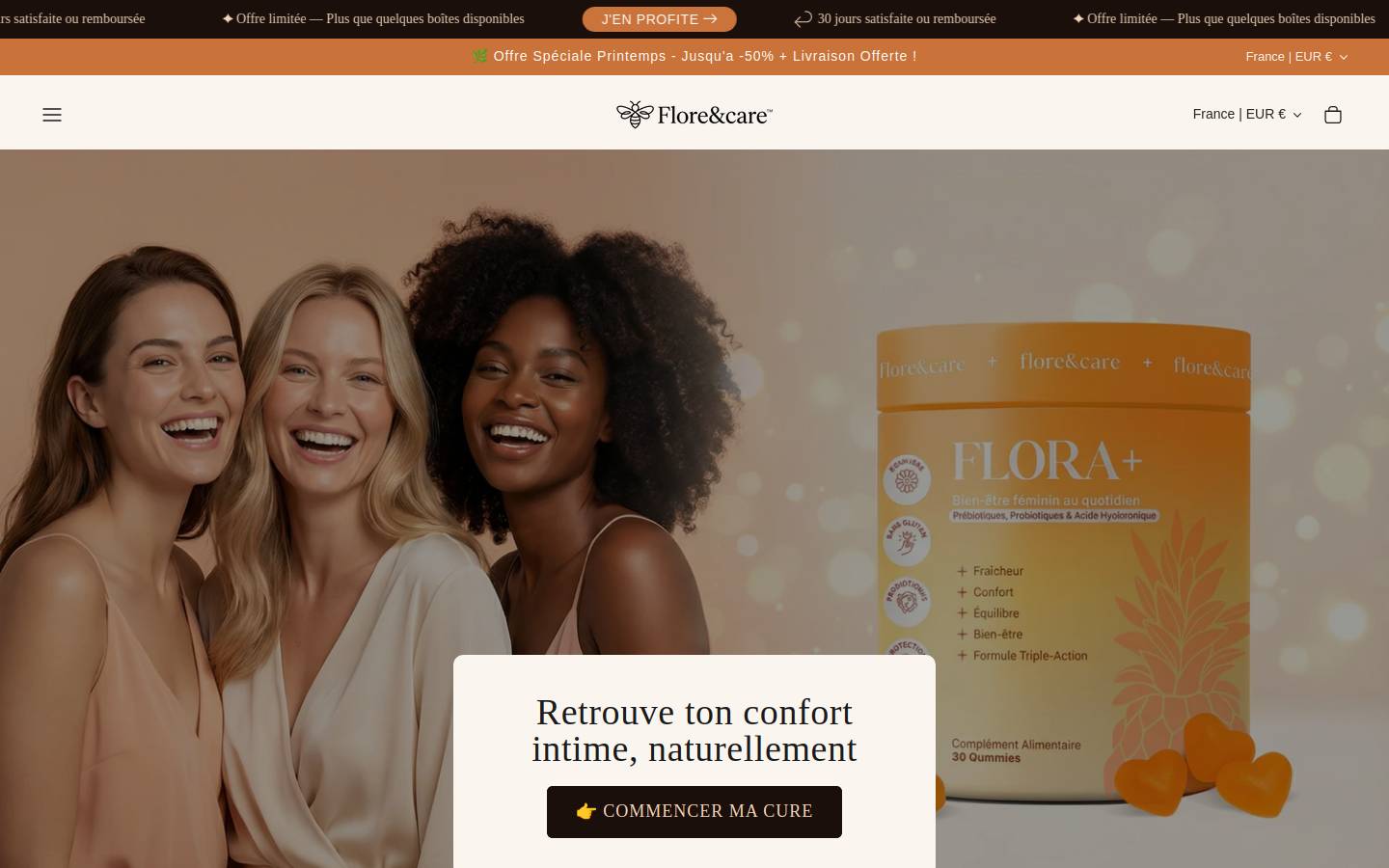florecare.com homepage screenshot