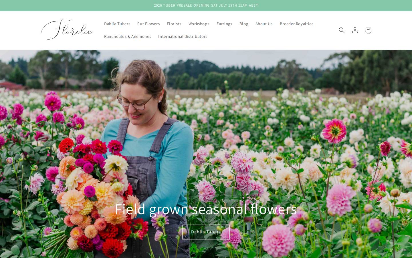 florelie.com.au homepage screenshot