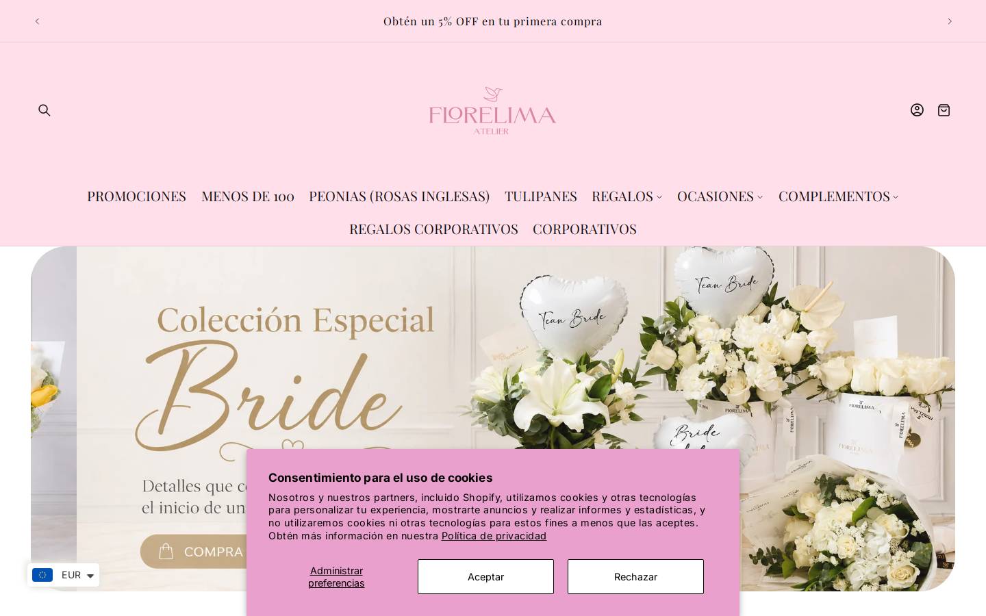 florelimatelier.com homepage screenshot