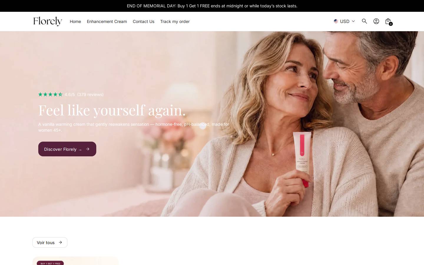 florely.co homepage screenshot