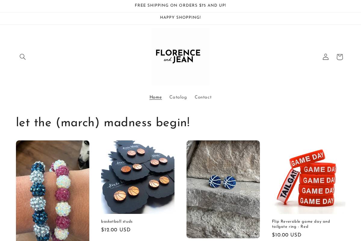 florenceandjean.com homepage screenshot