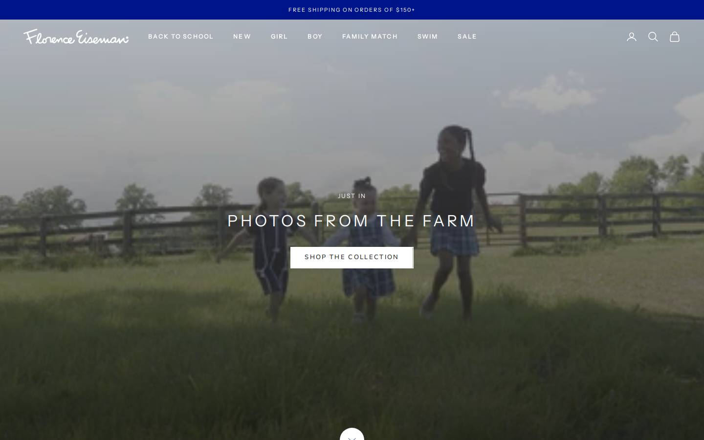 Florence Eiseman homepage screenshot