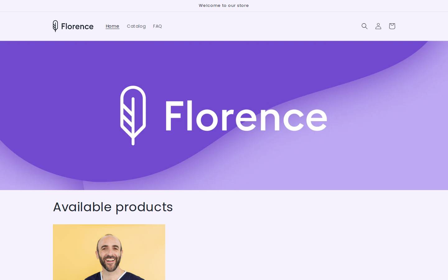 florenceshop.io homepage screenshot