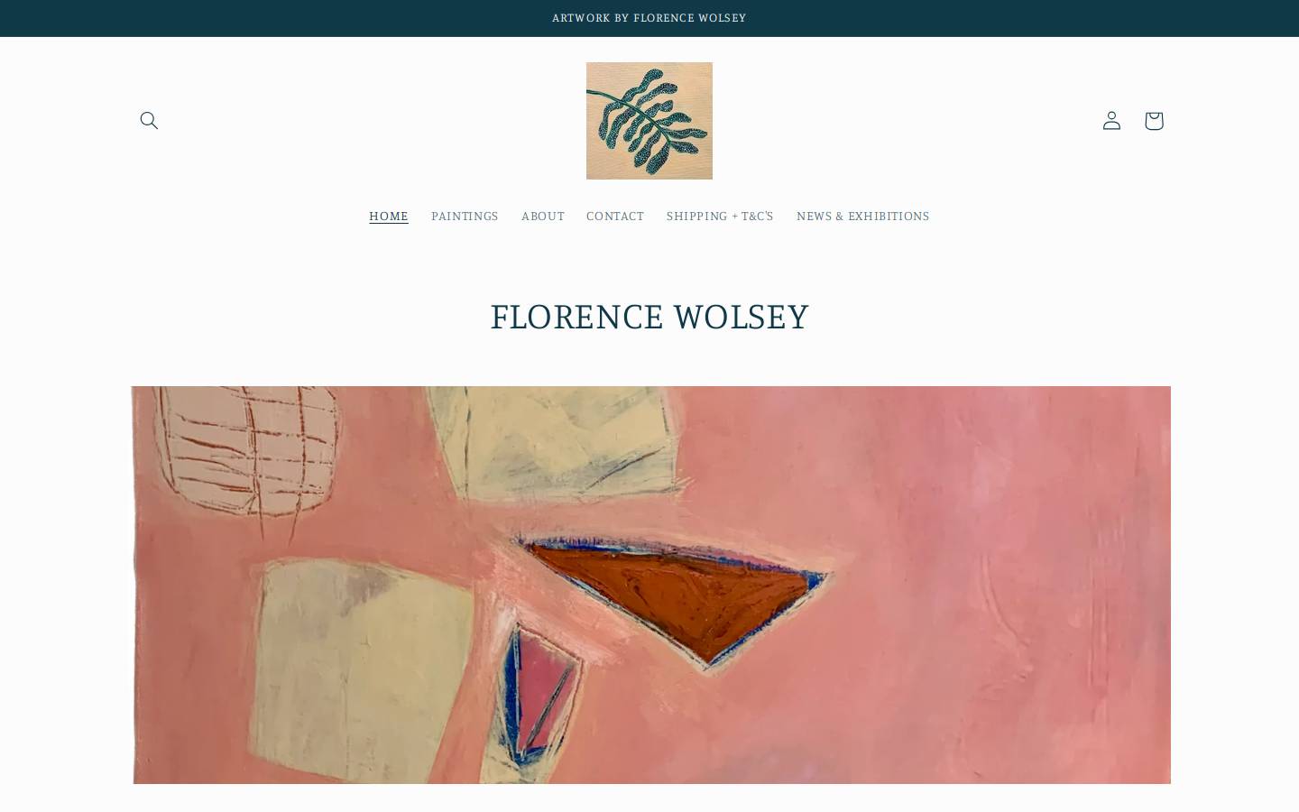 florencewolsey.com homepage screenshot