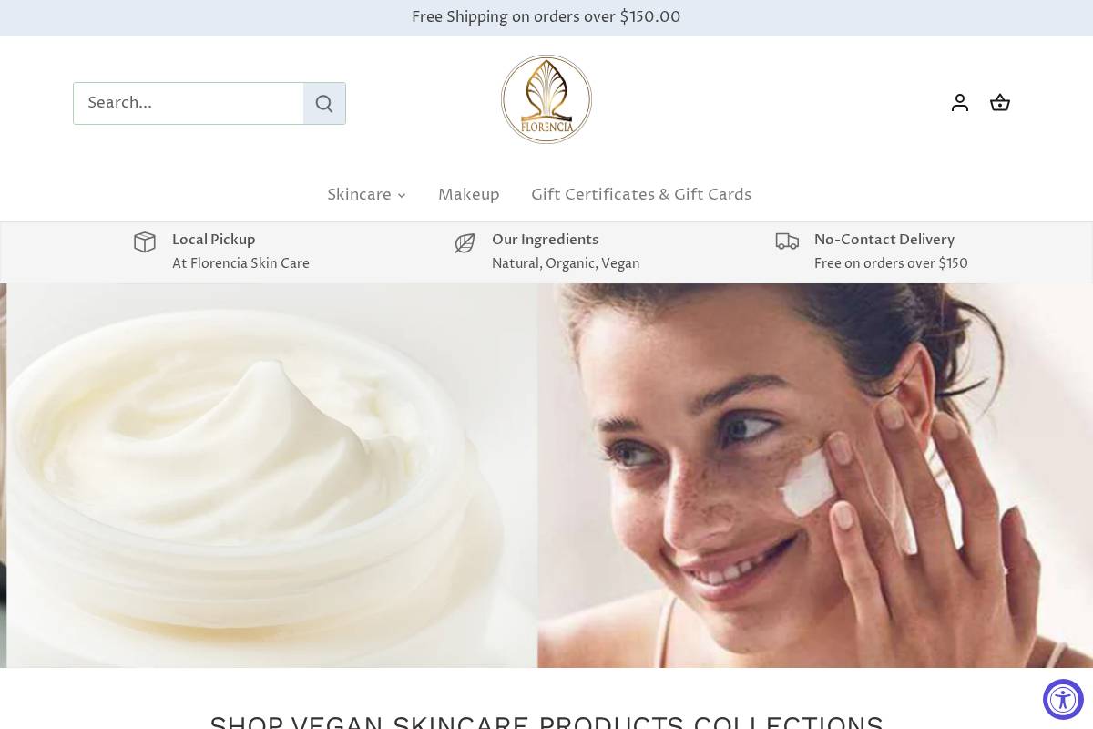 florenciabeauty.com homepage screenshot