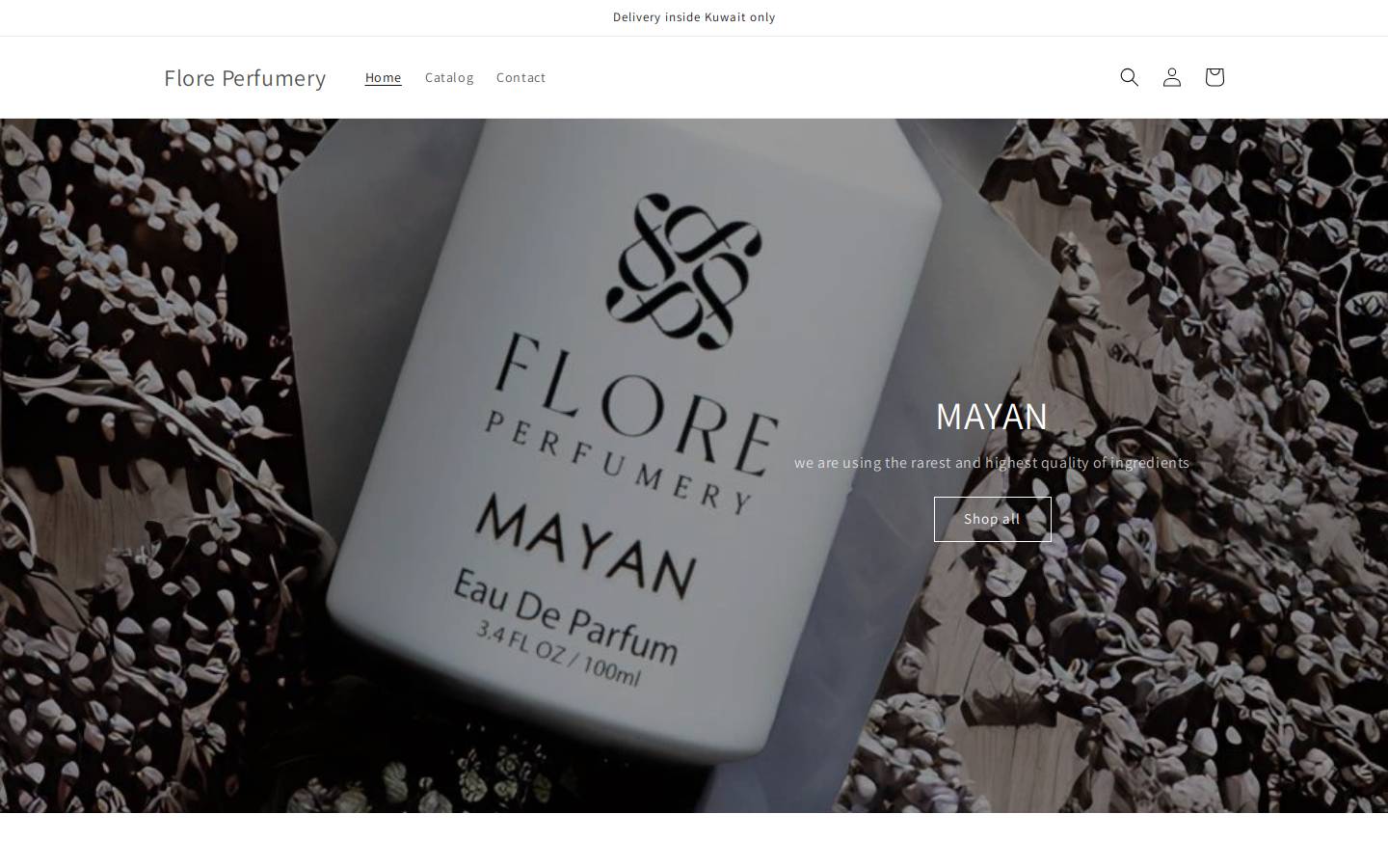 floreperfumery.com homepage screenshot