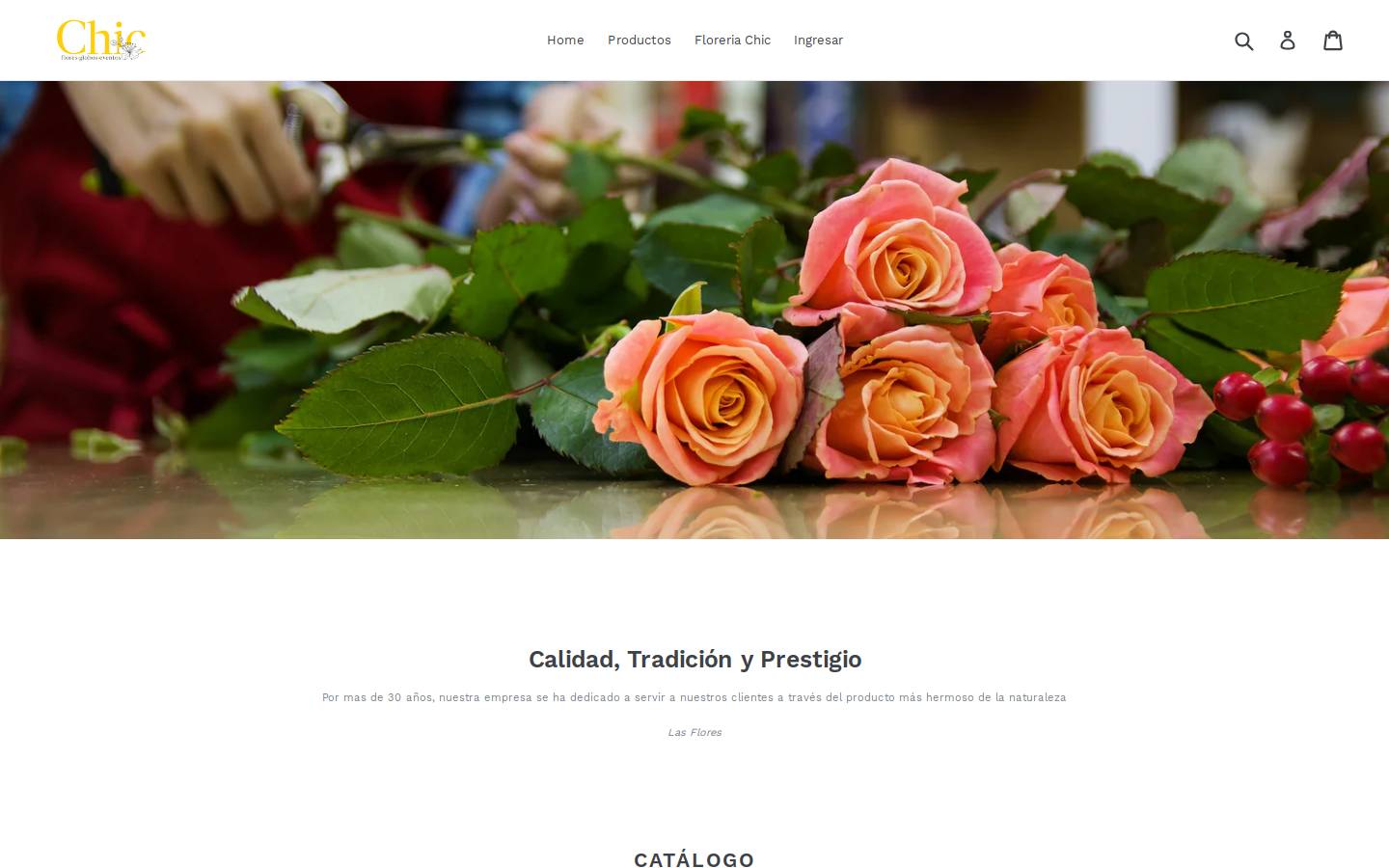 floreriachic.com homepage screenshot