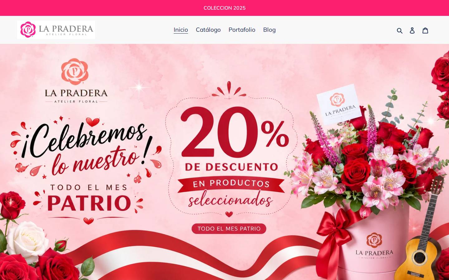 florerialapradera.com homepage screenshot