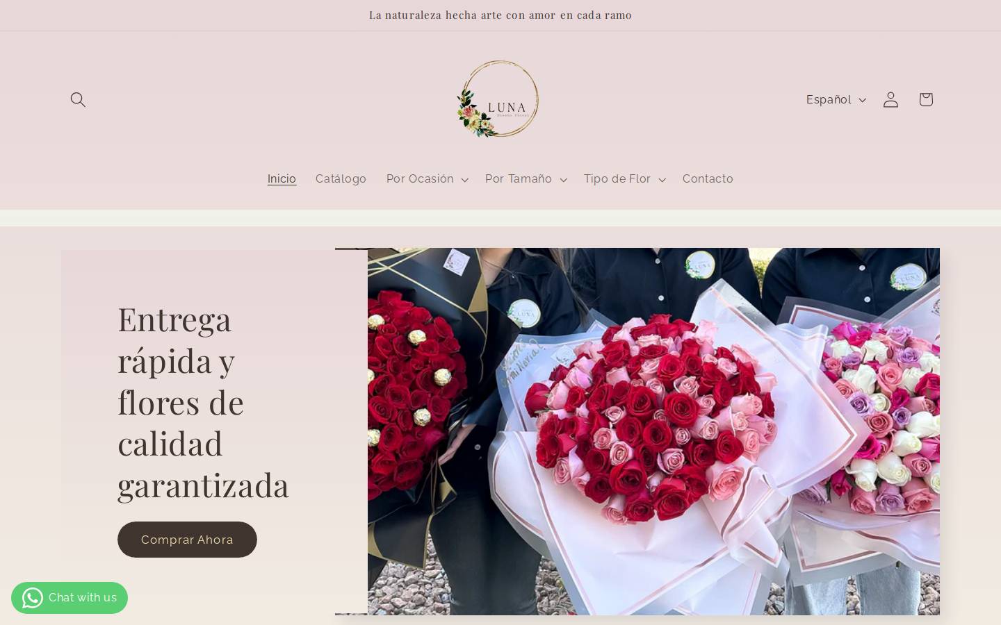 florerialuna.com homepage screenshot