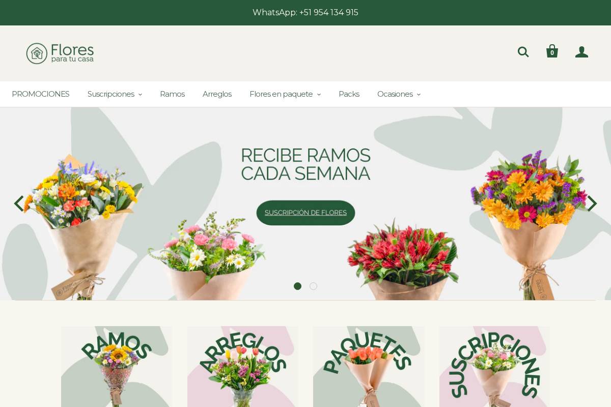 floresparatucasa.com homepage screenshot