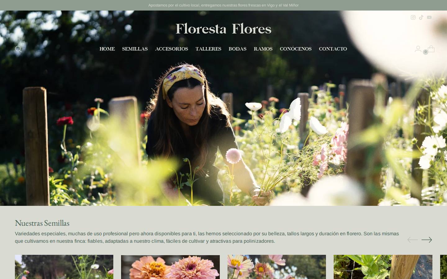 florestaflores.com homepage screenshot