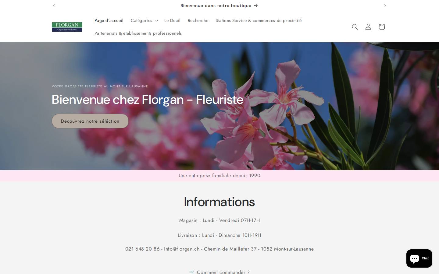florgan.ch homepage screenshot
