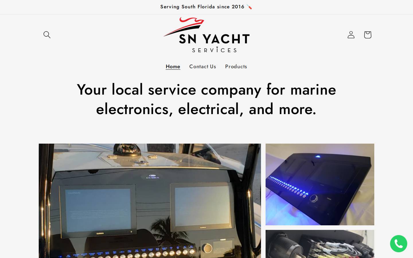 floridaboatservice.com homepage screenshot